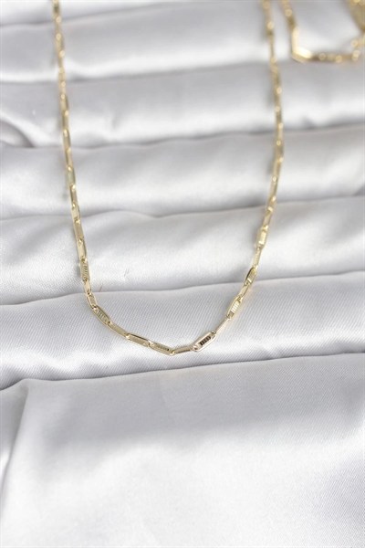 Mey İthalat® CM 14K Gold Renk İnce Ataç Zincir Model 60 cm Kadın Kolye