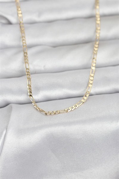 Mey İthalat® CM 14K Gold Renk İnce Kuşgözü Zincir Model 60 cm Kadın Kolye