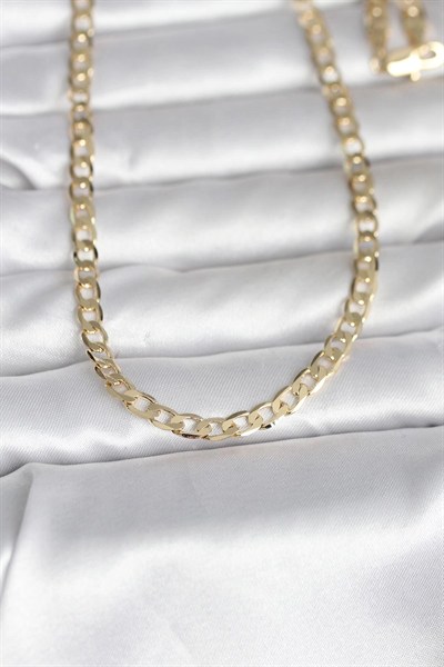 Mey İthalat® CM 14K Gold Renk Kalın Zincir Model 60 cm Kadın Kolye