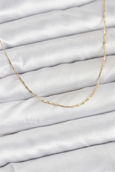 Mey İthalat® CM 14K Gold Renk Kesme Model 60 cm Kadın Kolye