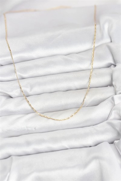 Mey İthalat® CM 14K Gold Renk Kesme Model 60 cm Kadın Kolye