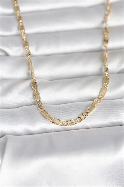 Mey İthalat® CM 14K Gold Renk Lazer Model 45 cm Kadın Kolye