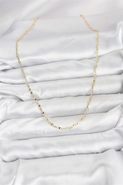 Mey İthalat® CM 14K Gold Renk Pirinç Gemi Zinciri Model Kadın Kolye