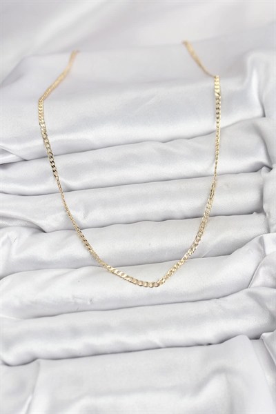 Mey İthalat® CM 14K Gold Renk Pirinç Zincir Model Kadın Kolye