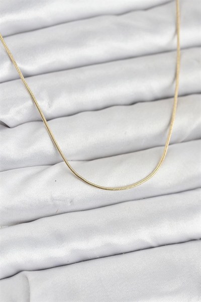 Mey İthalat® CM 14K Gold Renk Yılan Zincir Model Kadın Kolye