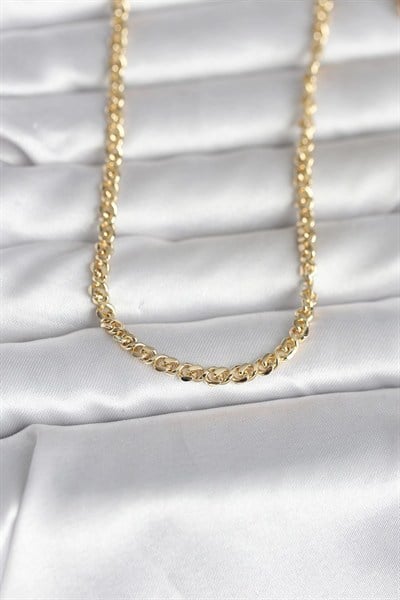 Mey İthalat® CM 14K Gold Renk Zincir Model 60 cm Kadın Kolye