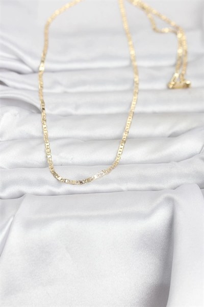 Mey İthalat® CM 14K Gold Renk Zincir Model 60 cm Kadın Kolye
