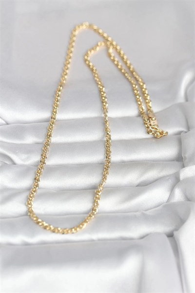 Mey İthalat® CM 14K Gold Renk Zincir Model 60 cm Kadın Kolye