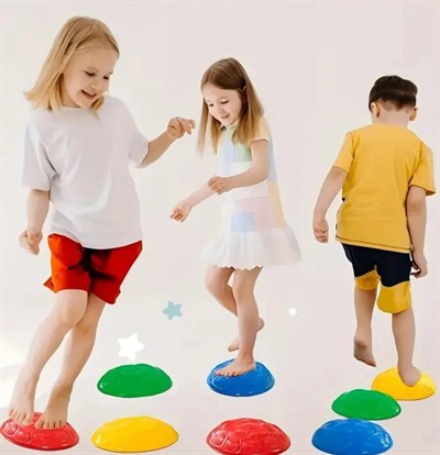 Mey İthalat® Çocuk Yarım Küre Denge ve Koordinasyon Adası 6 Lı Set