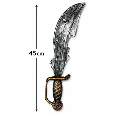 Mey İthalat® Eskitme Detaylı Plastik Korsan Kılıcı 45 cm