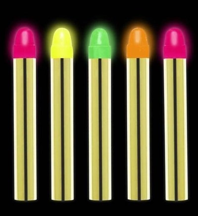 Mey İthalat® Fosforlu Glow Parti Boyası 6’lı – Karanlıkta Parlayan Yüz Boyası