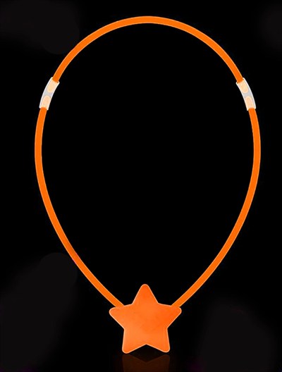 Mey İthalat® Glow  Yıldız Kolye - Glow Kolye - Glow Partisi Yıldız Kolye 6 Adet