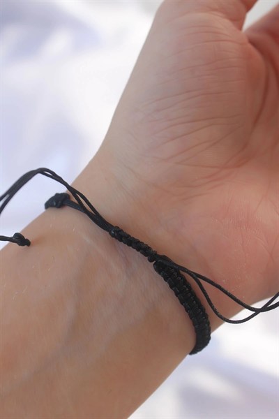 Mey İthalat® Gold Renk Zirkon Taşlı Taç Figür Makrome Bileklik