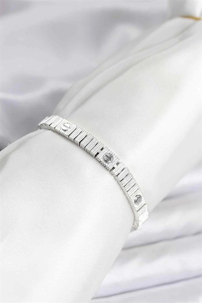 Mey İthalat® Gümüş Renk VIP Seri Bileklik