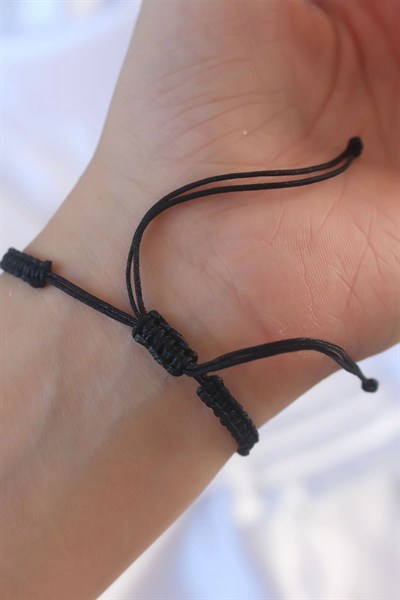 Mey İthalat® Gümüş Renk Zirkon Taşlı Taç Figür Makrome Bileklik