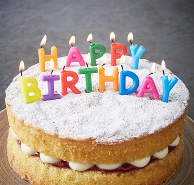 Mey İthalat® Happy Birthday Yazılabilen Rengarenk Doğum Günü Mumu