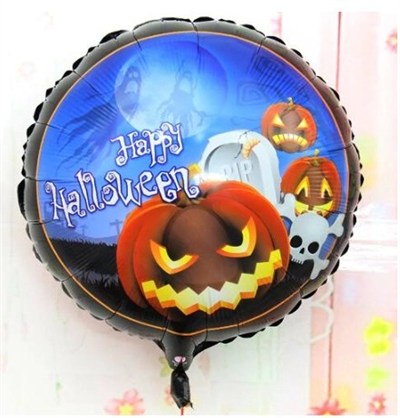 Mey İthalat® Happy Halloween Balkabağı Folyo Balon 18 inç