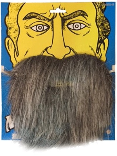 Mey İthalat® Kırçıllı Korsan Sakalı Gri Renk Takma Sakal