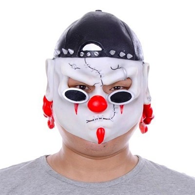 Mey İthalat® Lateks Şapkalı Gözlüklü Beyaz Maske