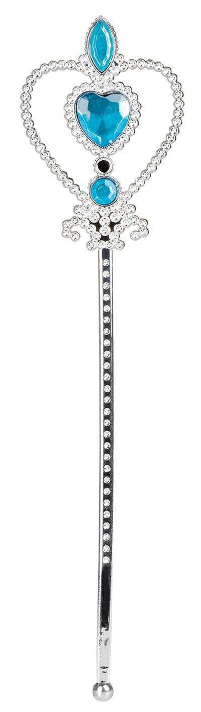 Mey İthalat® Mavi Renk Kalp İşlemeli Karlar Ülkesi Elsa Asası