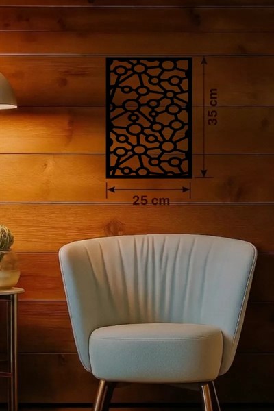 Mey İthalat® Modern Bağlantı Temalı Ahşap Duvar Tablosu - 25x35 cm Lazer Kesim Soyut Pano