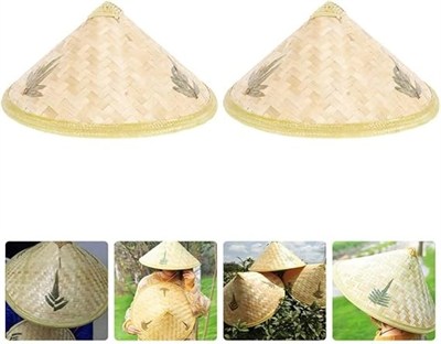 Mey İthalat® Naturel Renk Cambodia Kamboçyalı Vietnam Şapkası PVC Hasır