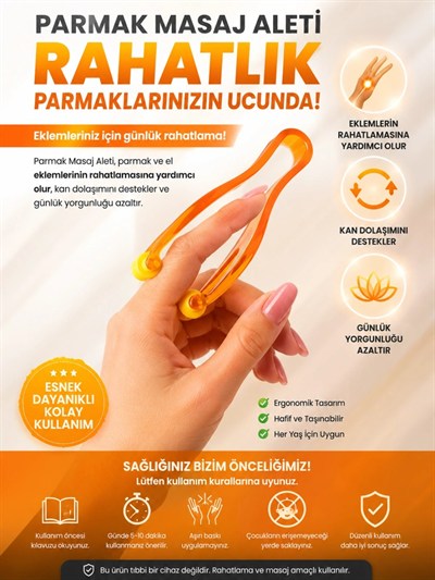 Mey İthalat® Nordmende Parmak Masaj Aleti El ve Parmak Rahatlatıcı Masaj Aparatı