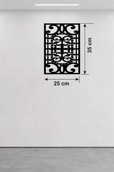 Mey İthalat® Osmanlı Motifli Dekoratif Ahşap Duvar Tablosu - 25x35 cm Lazer Kesim