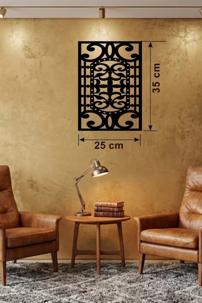 Mey İthalat® Osmanlı Motifli Dekoratif Ahşap Duvar Tablosu - 25x35 cm Lazer Kesim
