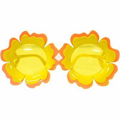 Mey İthalat® Papatya Şekilli Turuncu Sarı Renkli Hawaii Konsept Parti Gözlüğü 15x7 cm