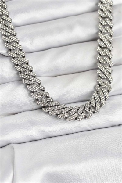 Mey İthalat® Pirinç Cuba Chain Gurmet Model Kolye