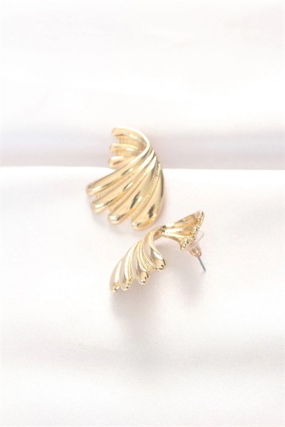 Mey İthalat® Pirinç Gold Renk Küpe