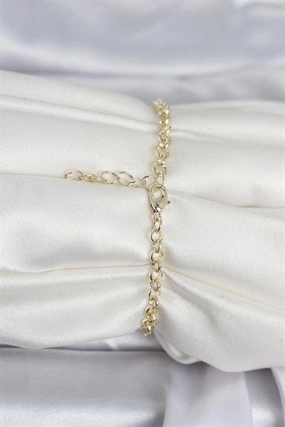 Mey İthalat® Pirinç Gold Renk Nazar Model Kadın Bileklik