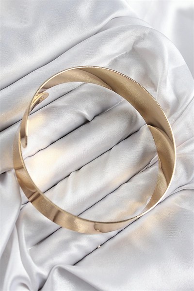 Mey İthalat® Pirinç Sarmal Model Gold Renk Pazu Bileklik