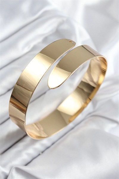 Mey İthalat® Pirinç Sarmal Model Gold Renk Pazu Bileklik