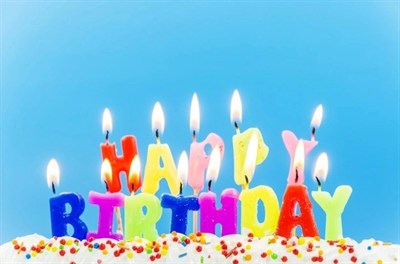 Mey İthalat® Rengarenk Happy Birthday Yazılabilen Doğum Günü Mumu