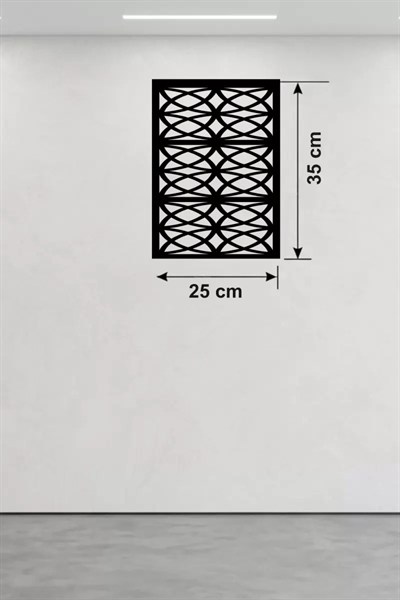Mey İthalat® Selçuklu Yıldızı Temalı Ahşap Duvar Tablosu - 25x35 cm Lazer Kesim Dekoratif Pano