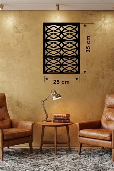 Mey İthalat® Selçuklu Yıldızı Temalı Ahşap Duvar Tablosu - 25x35 cm Lazer Kesim Dekoratif Pano