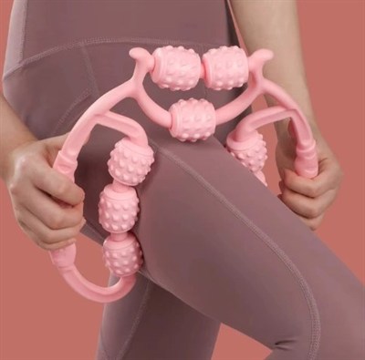 Mey İthalat® Selülit Masaj Aleti 9 Tekerlekli Lenf Drenaj Rulosu