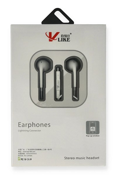 Mey İthalat® Vlike VK i7 Lightning Bluetooth Kablolu Kulaklık