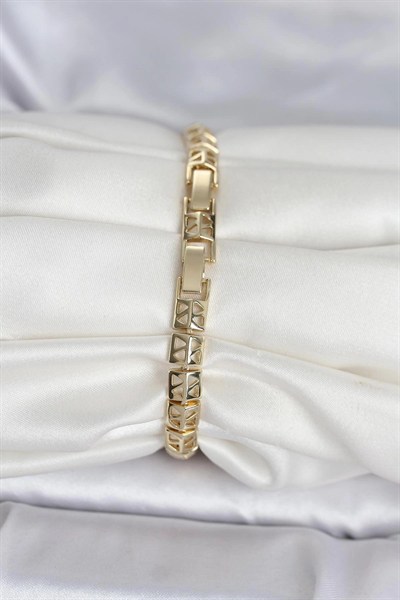 Mey İthalat® Xuping Zirkon Taşlı Gold Renk Kadın Bileklik