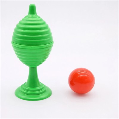 Mey İthalat® Yeşil Renk Sihirli Kupa Top Kaybetme Oyunu 7 cm