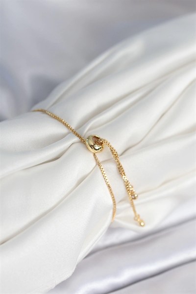 Mey İthalat® Yıldız Model Asansörlü Gold Renk Kadın Bileklik