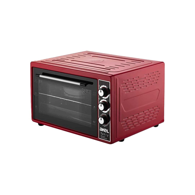 Midi Fırın Kare 38lt Ayarlanabilir Termostat = 50–320°c - Saatli = 0 - 90 Dk Zil 3 Kademe Hız Ayar Emaye Tepsi  50x33x40cm Bx40