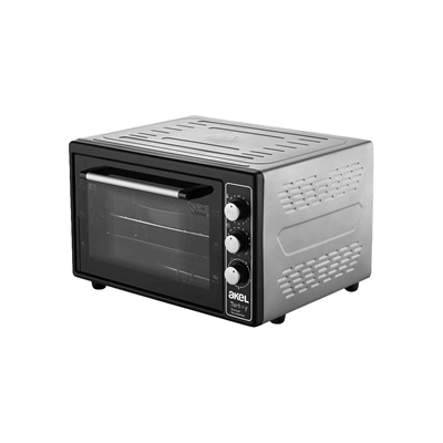 Midi Fırın Kare 38lt Ayarlanabilir Termostat = 50–320°c - Saatli = 0 - 90 Dk Zil 3 Kademe Hız Ayar Emaye Tepsi  50x33x40cm Bx40