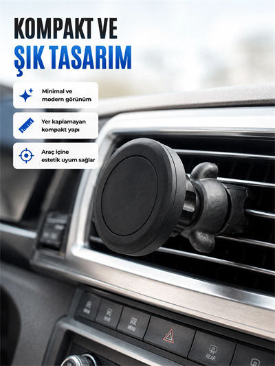 Mıknatıslı Araç İçi Telefon Tutucu Havalandırma Izgarası Telefon Standı
