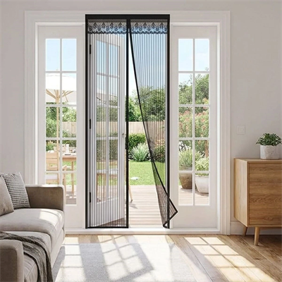 Mıknatıslı Kapı Sinekliği Siyah 100x210 Cm Otomatik Kapanan Manyetik Tül Sineklik Bx40