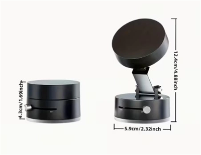 Mıknatıslı Katlanabilir Telefon Tutucu - Torpido ve Cam Uyumlu