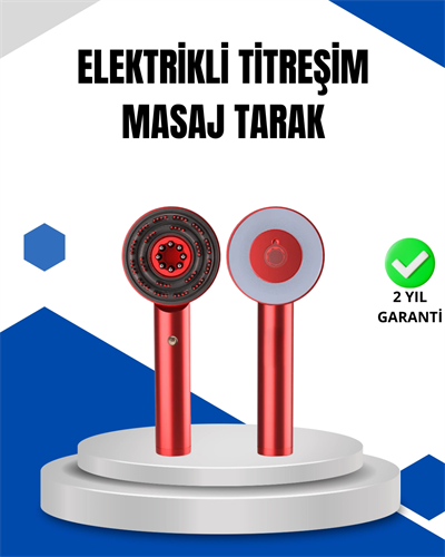 Mikro Akım Teknolojili Elektrikli Saç Masaj Fırçası Yağ Uygulamalı