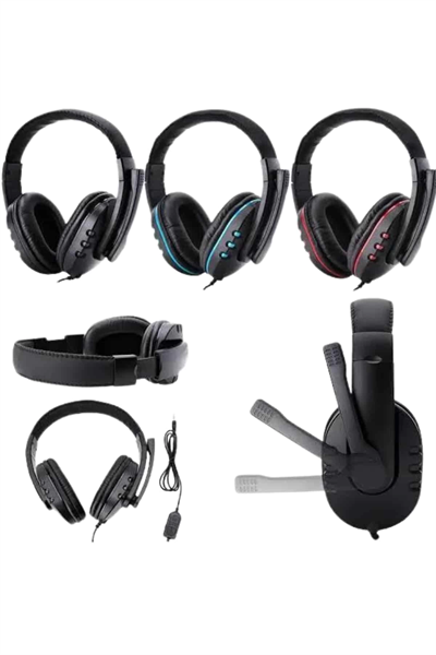 Mikrofonlu Gamer Kulaklık Oyuncu Kulaklığı Yüksek Ses Kaliteli Stereo Yumuşak Yastıklar